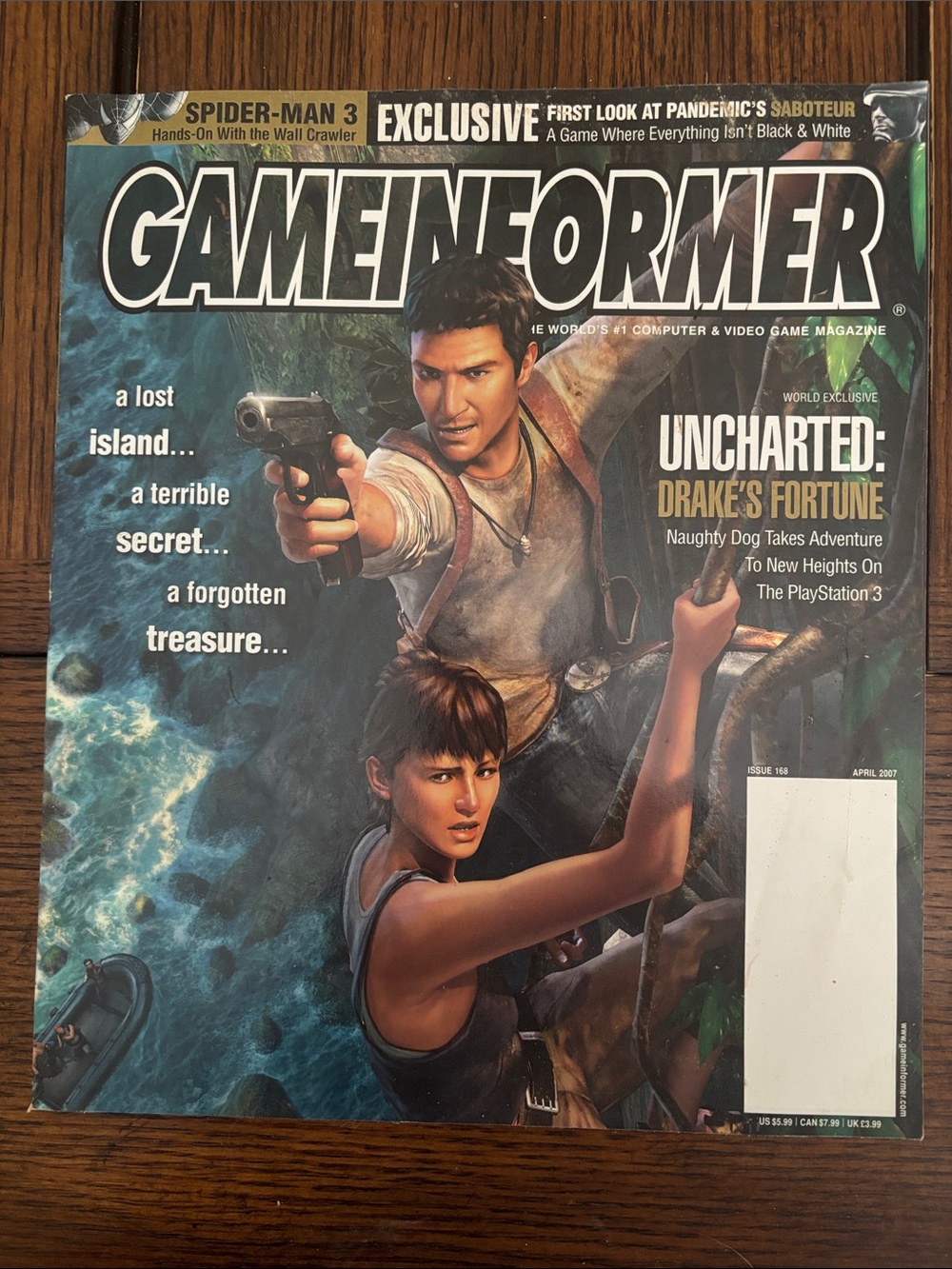 GAMEFORMER magazine- Uncharted: Drake's Fortune Cover (April 2007)